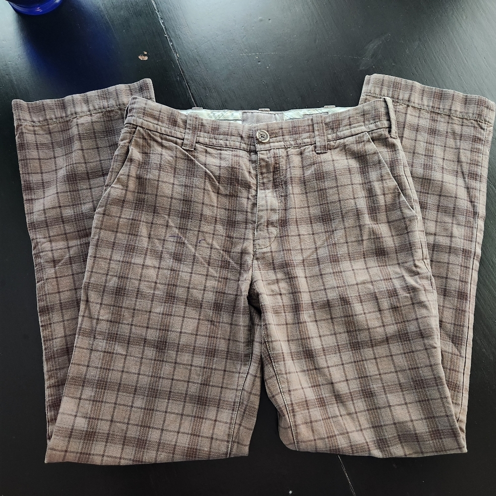 Vintage Fossil Brand Cotton Plaid Pants